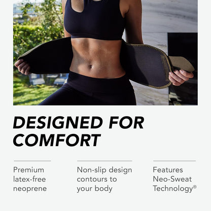 Sweet Sweat Premium Waist Trimmer (Pink Logo) for Men & Women