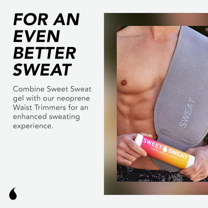Sweet Sweat Premium Waist Trimmer (Pink Logo) for Men & Women