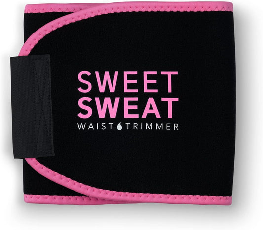Sweet Sweat Premium Waist Trimmer (Pink Logo) for Men & Women