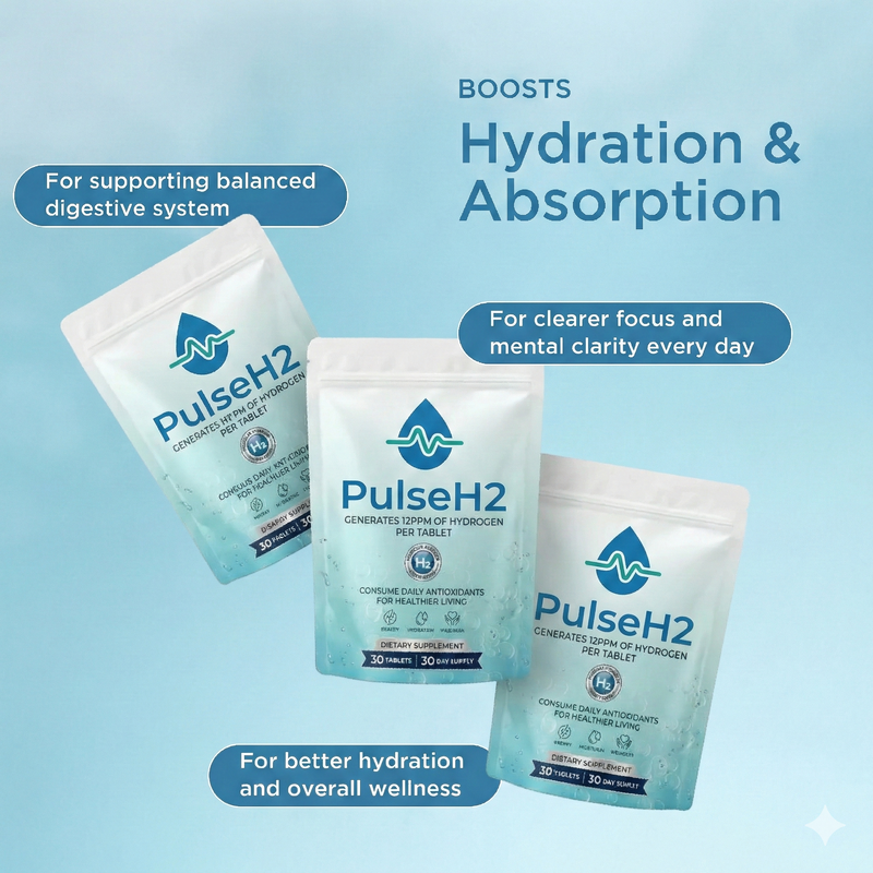 PulseH2™ Hydrogen Water Tablets